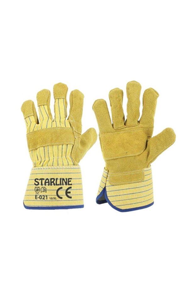 E-021-sr Takviyeli Deri Eldiven - 1