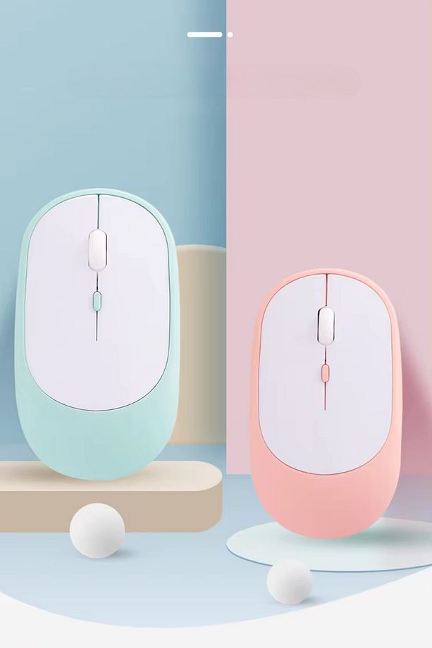 Kablosuz Sessiz Wireless Ve Bluetooth Mouse Ergonomik Sağ-Sol El Kullanımına Uygun Mousepad Hediyeli - 8