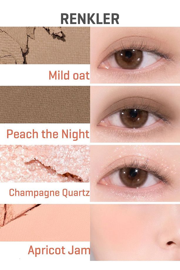 Rom&nd Bare Layer Palette /göz Farı Ve Allık 6’lı Far Paleti- 01 A.mood (VİONİNE) - 4