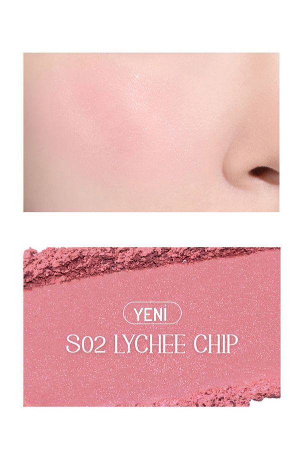 Better Than Cheek S02 Lychee Chıp / Doğal Görünümlü, Uzun Süre Kalıcı Doğal Allık (VİONİNE) - 2