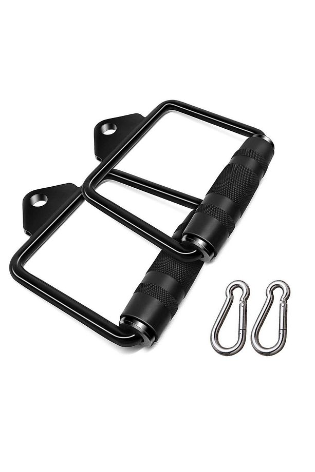 6'li Fitness Aparat Seti - Lat Pushdown - V Bar - Rowing Bar - Triceps Bar - Triceps Halatı - 4