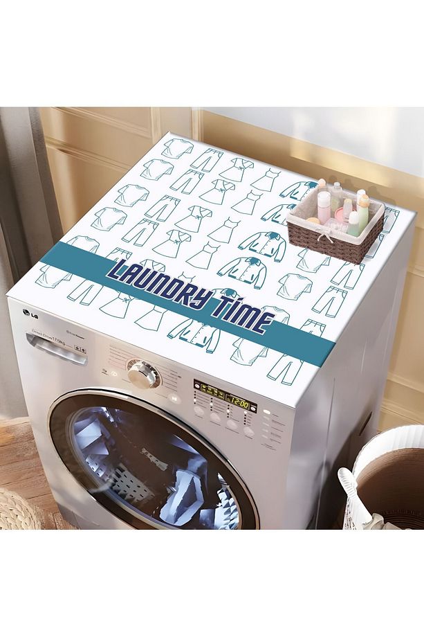 Çamaşır Makinesi Kurutma Makinesi Örtüsü Koruma Pedi Sıvı Geçirmez Matı Kaymaz Yıkanabilir - 2