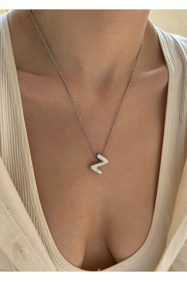 Silver Balloon Z Letter Women's Necklace