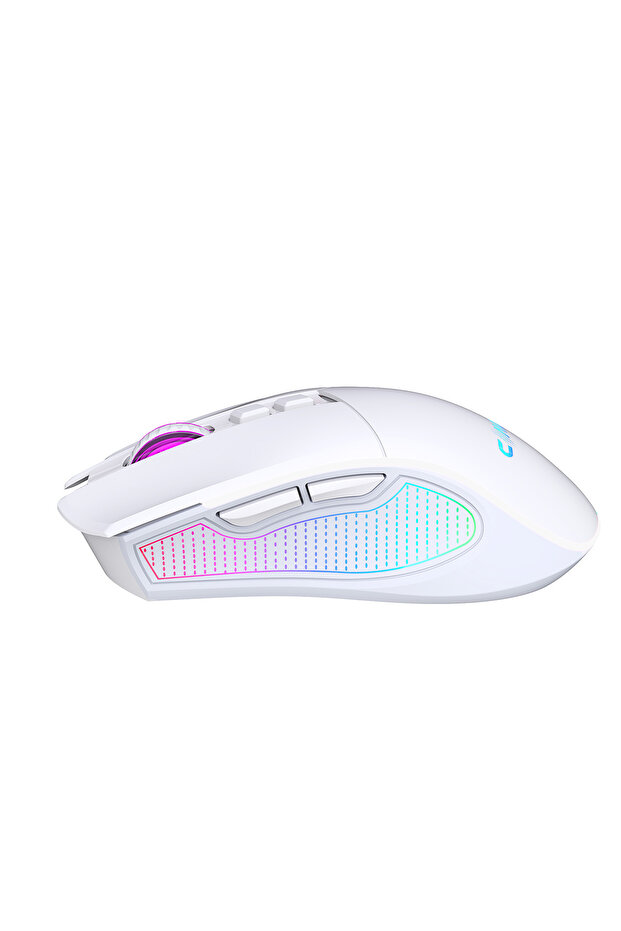 Crossfire Air V1 Kablosuz 10000 Dpi Pixart PMW3325 Sensör Chromatic RGB Kablosuz Gaming Mouse Beyaz - 4