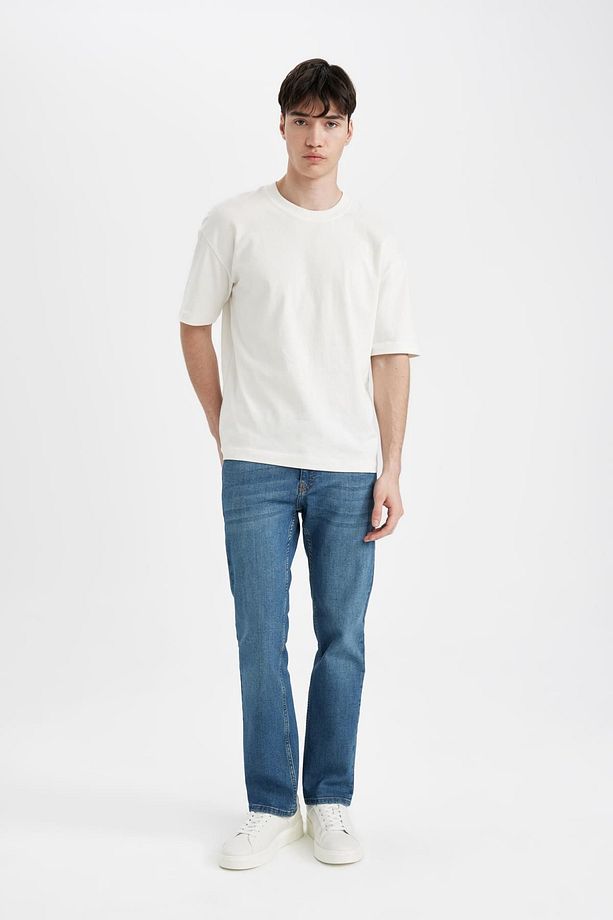 Sergio Regular Fit Normal Kalıp Normal Bel Boru Paça Jean Pantolon D0606AX24SP - 1