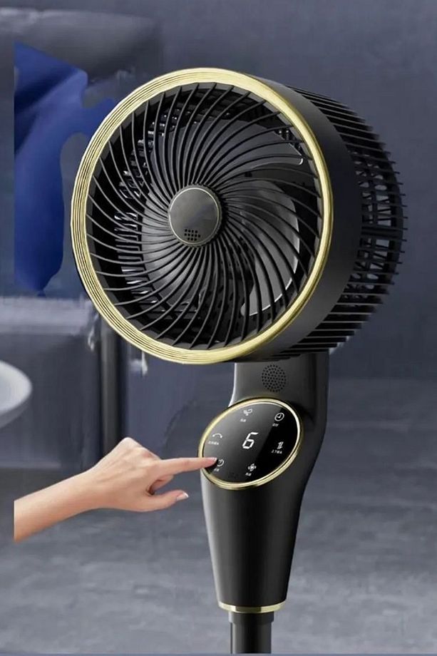Vantilatör 180 Derece Dönebilen Fan Ayarlanabilir Hareketli Kumandalı Sessiz Vantilatör Güçlü Hava - 4