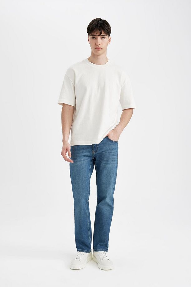 Sergio Regular Fit Normal Kalıp Normal Bel Boru Paça Jean Pantolon D0606AX24SP - 4