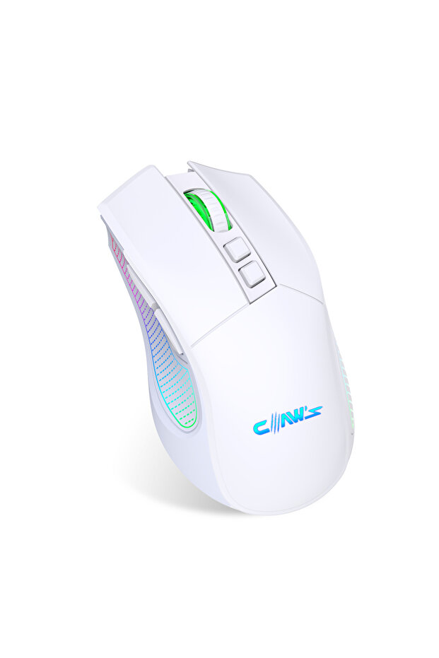 Crossfire Air V1 Kablosuz 10000 Dpi Pixart PMW3325 Sensör Chromatic RGB Kablosuz Gaming Mouse Beyaz - 3