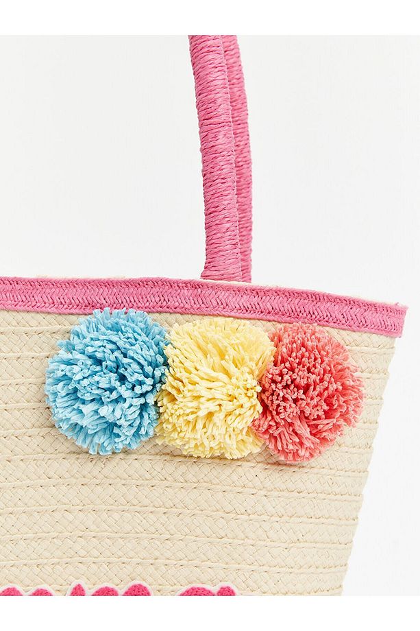 LCW ACCESSORIES Hasır Kız Çocuk Plaj Çantası - 3