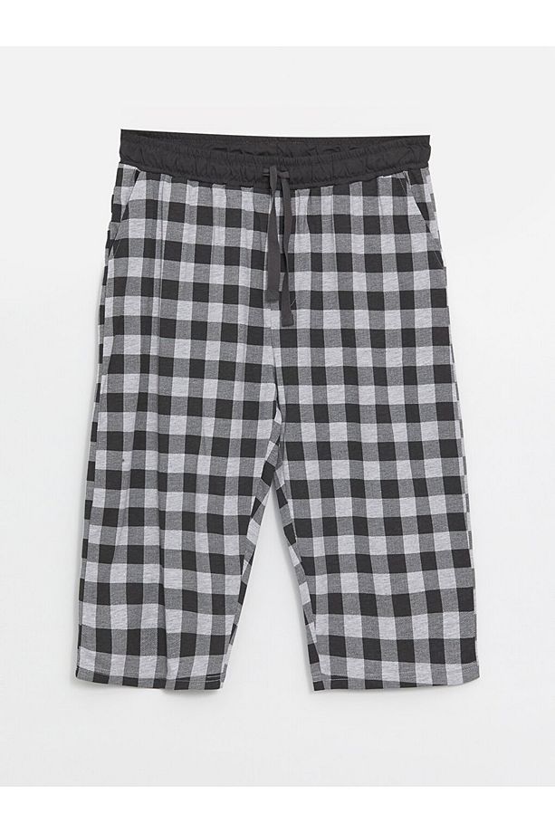Standart Kalıp Erkek Pijama Alt Şort - 6