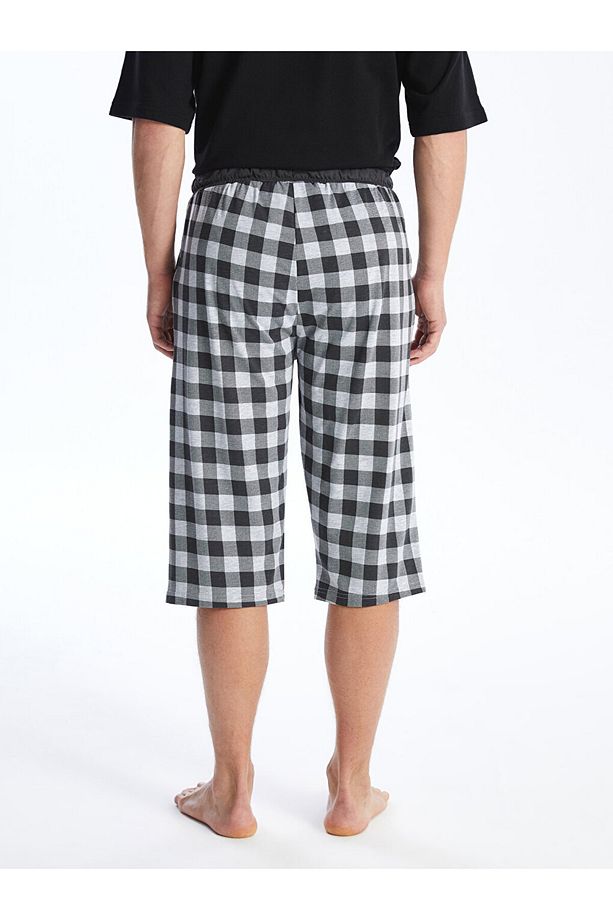 Standart Kalıp Erkek Pijama Alt Şort - 5