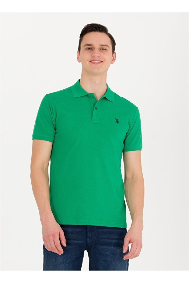Gtp04Iy024 Us Polo Assn Men's T-Shirt 1792406 Green