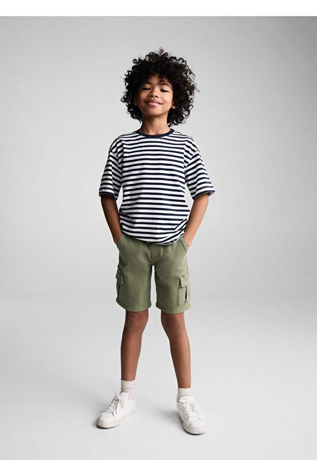 Kargo cepli bermuda şort - 2
