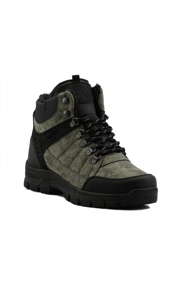 Men's Winter Boots with Tie and Side Zipper Water Resistant