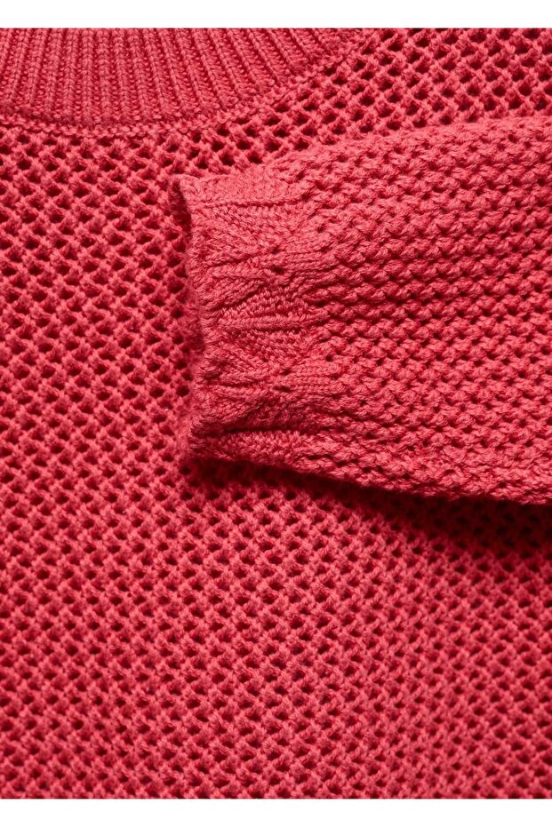 Durchbrochener Strickpullover - 4