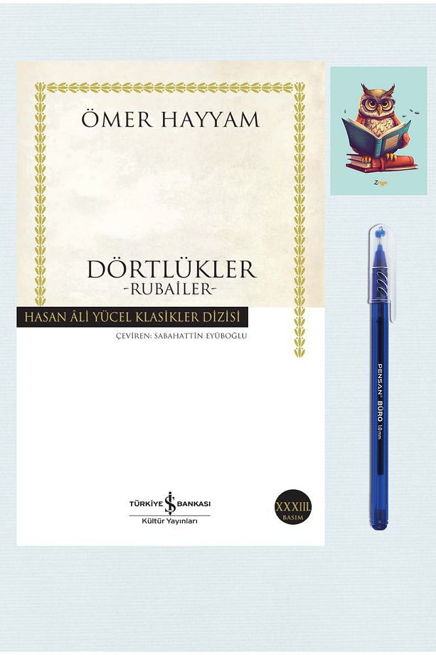 Dörtlükler - Ömer Hayyam - iş bankası - Rubaiyat - Mavi Tükenmez Kalem - 1