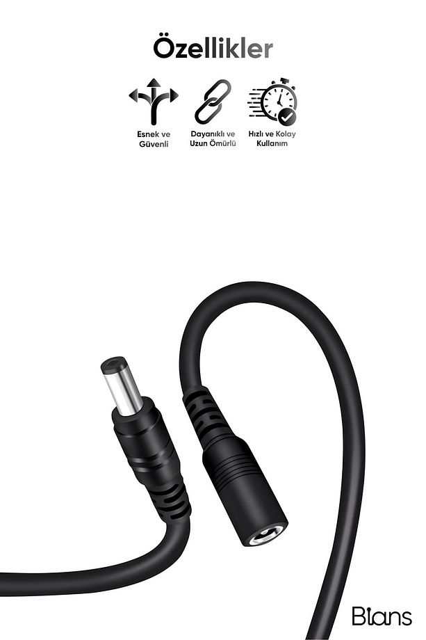 React™ Led Lambader Uzatma Kablosu (Siyah) - 2