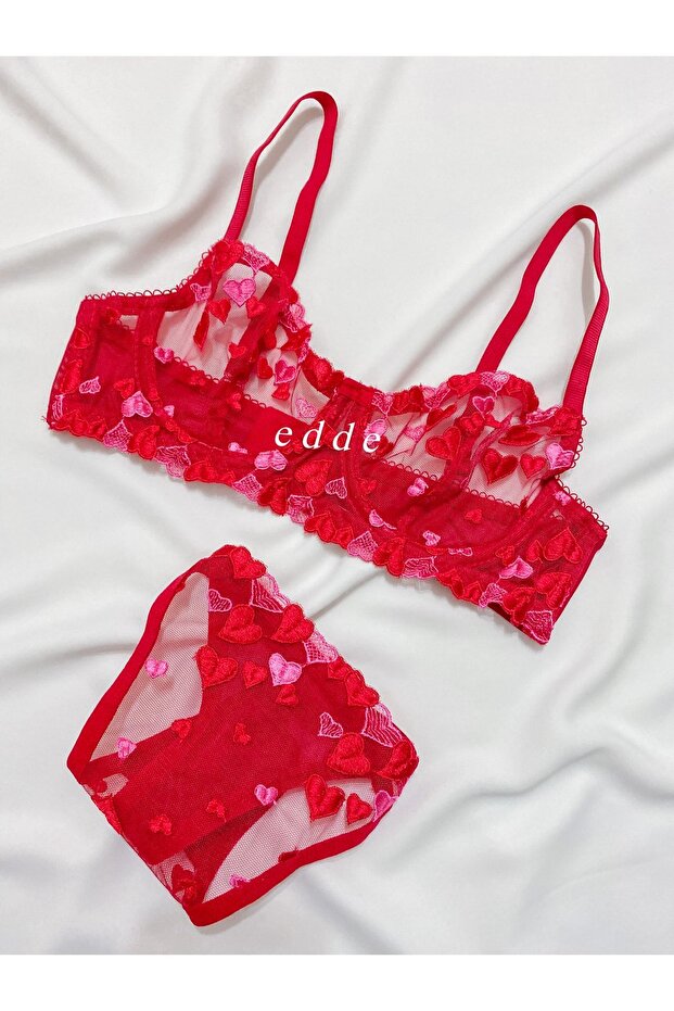 Hearts Balenli Bra Set - 1