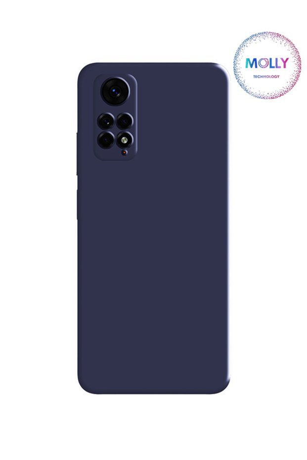 Navy Blue Liquid Inside Velvet Silicone Case for Xiaomi Redmi Note 12 Pro 4g