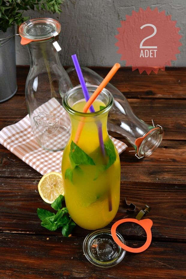 1062 Ml Cam Sürahi Seti (2 Adet) - 1