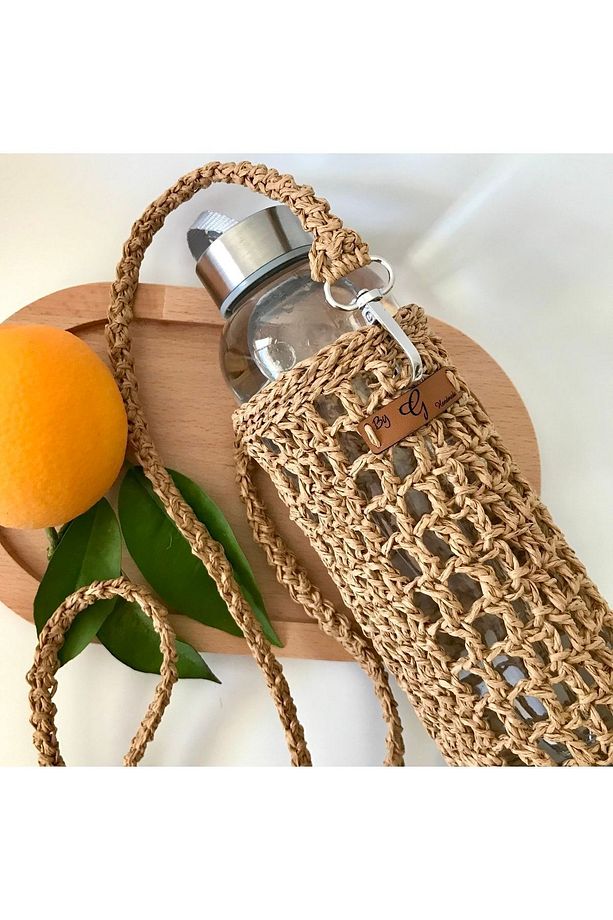 Hasırip Örgü Su Taşıma/matara Çantası 500 Ml - 5