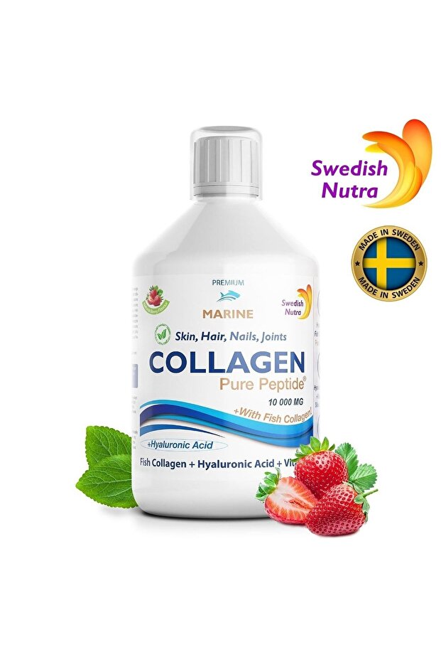 Collagen Pure Peptide 10 000 Mg (Fish) - Type I & Type Iii - Liquid Form - 500 ml