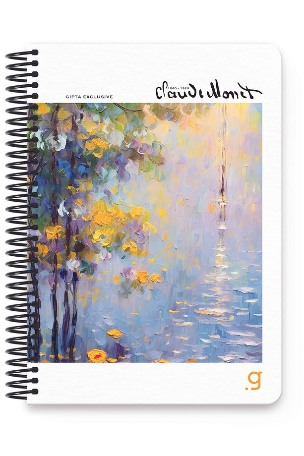 Monet Spiralli Sert Kapak Defter 17x24 100 Yaprak Kareli - 6