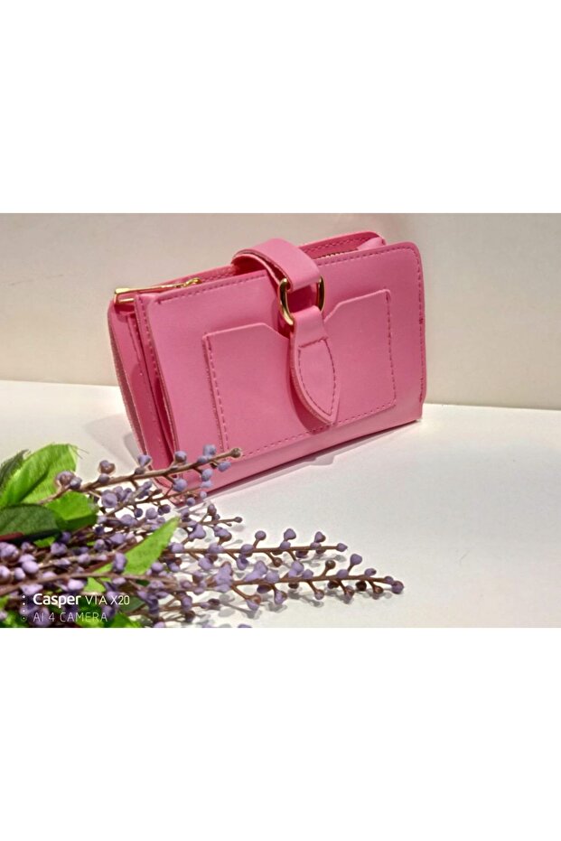 Kadın Pembe Cüzdan - 1