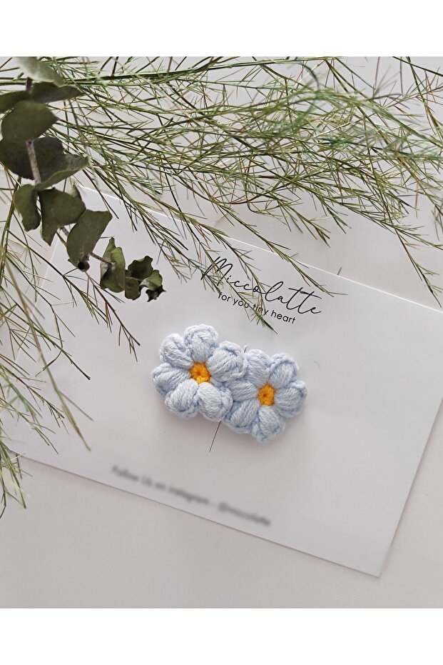 Hairless Baby Buckle Hand-knitted Floral