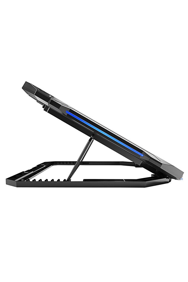 RGB Işıklı 2 Fanlı Yükseklik Ayarlı 125 *125*15 2 USB Port Notebook Soğutucu - 4