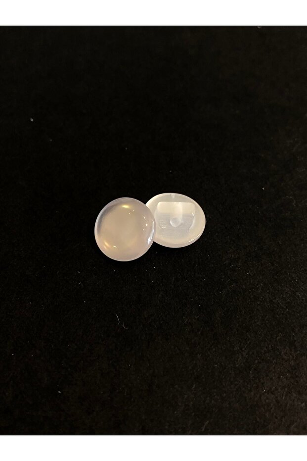 Pearlescent White Ball Button 18 Size Button Bottom Footed Shirt Button - Pack of 10 Buttons - 5