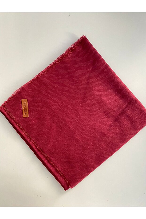 Eșarfă din bumbac jacquard - 1