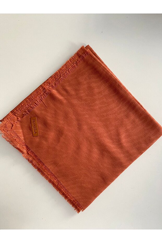 Eșarfă din bumbac jacquard - 1