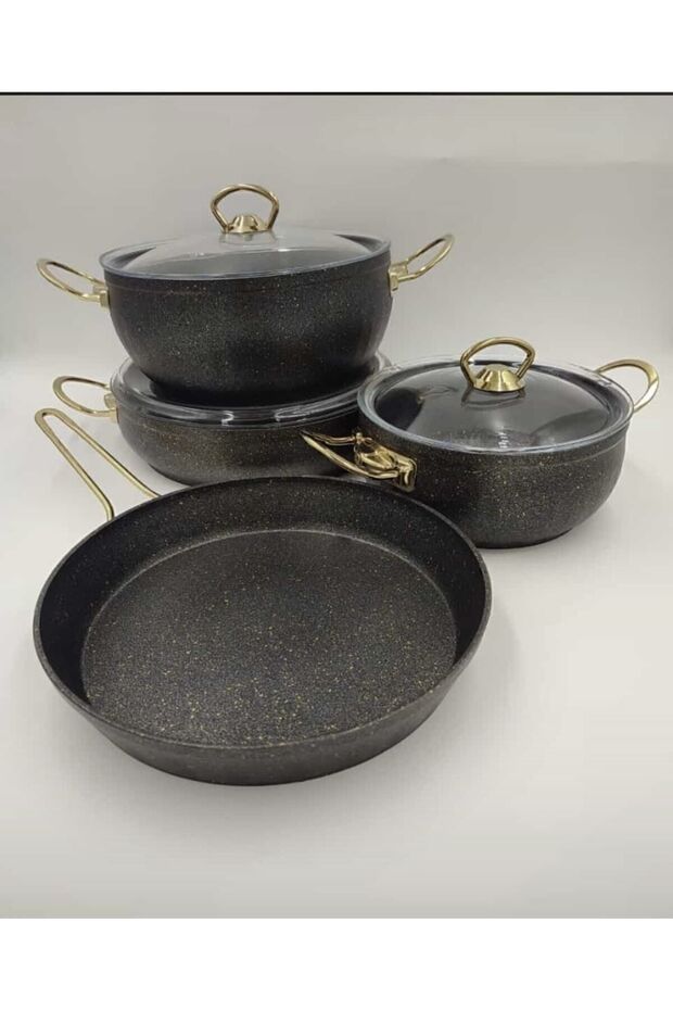 Bio Granit 7 Parça Granit Tencere Seti - 3