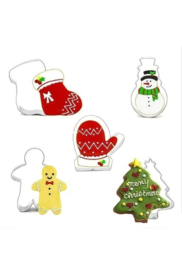 Narkalıp New Year's Cookie Mold Set of 5