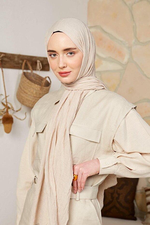 Bambu Iğde Rengi Şal - 2