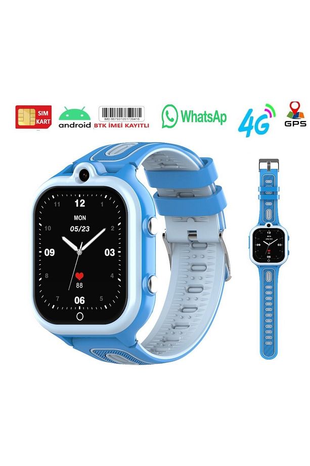 4g Sim Kartlı Gps'li Whatsaap/wifi/imei Kayıtlı/hızlı Işletim Sistemi /mt21 Android Çocuk Saati - 3