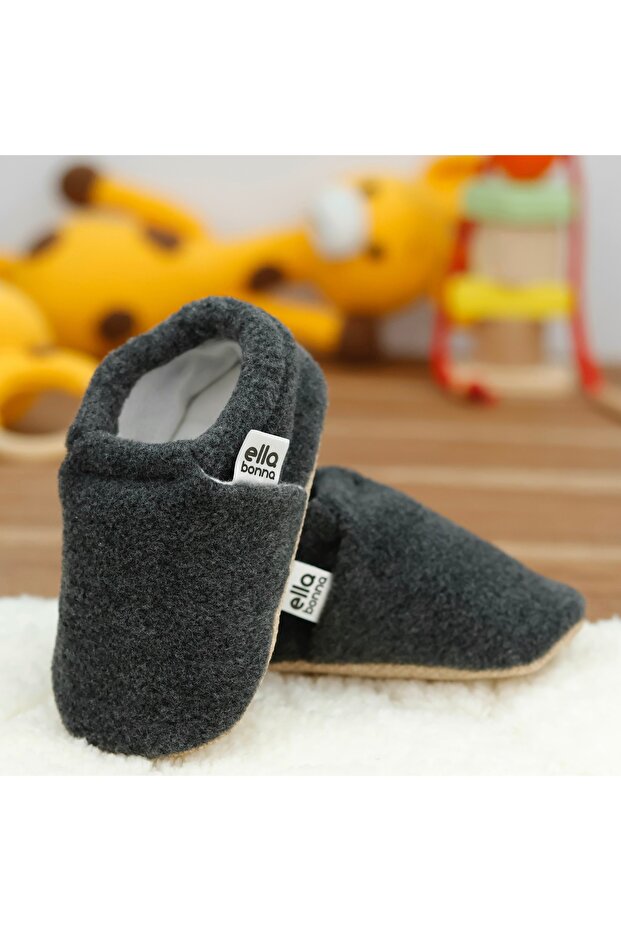 Нековзні підошви Дитячі та дитячі полярні капці, органічна бавовняна підкладка, домашні та дитячі капці - 6