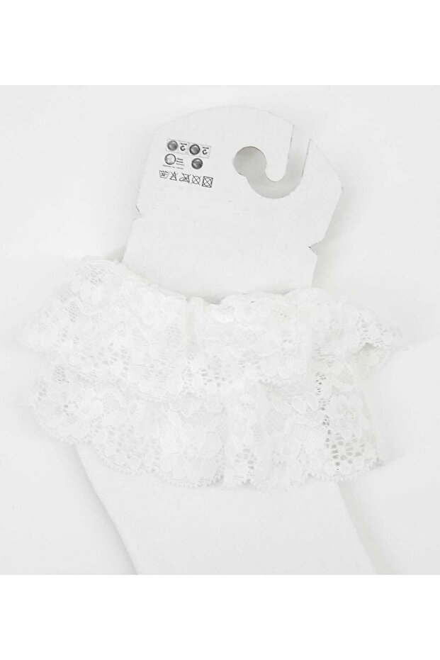 2 Çift Micro Dantelli Çocuk Çorap By Day Mod - 5