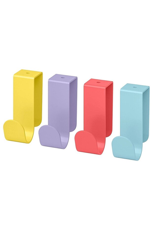 4Pcs Metal Multicolor - 1 Lätthet Hook and Clip
