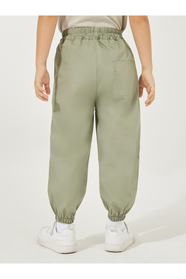 Patch Detail Cuffed Pants - 4