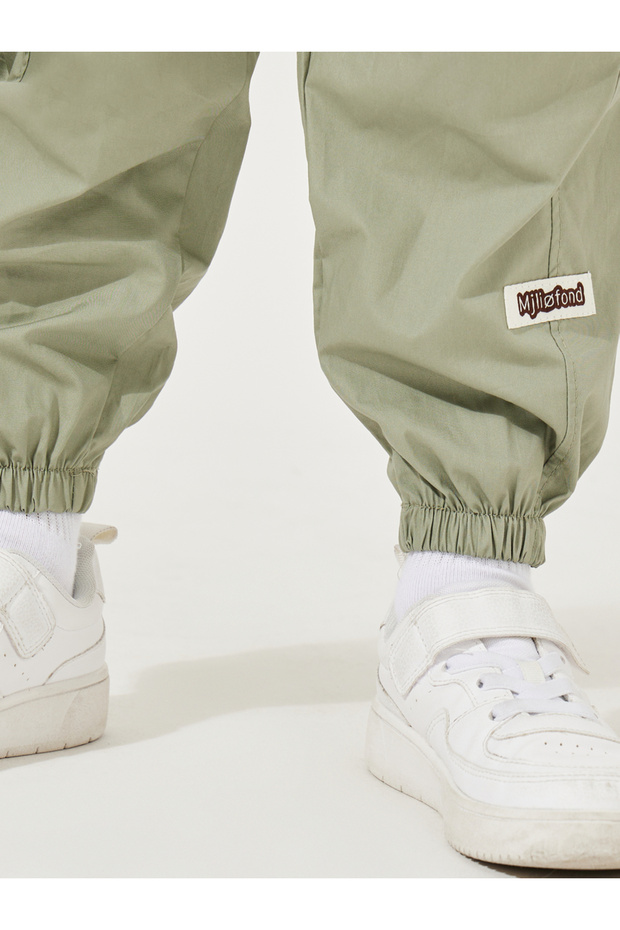 Patch Detail Cuffed Pants - 3