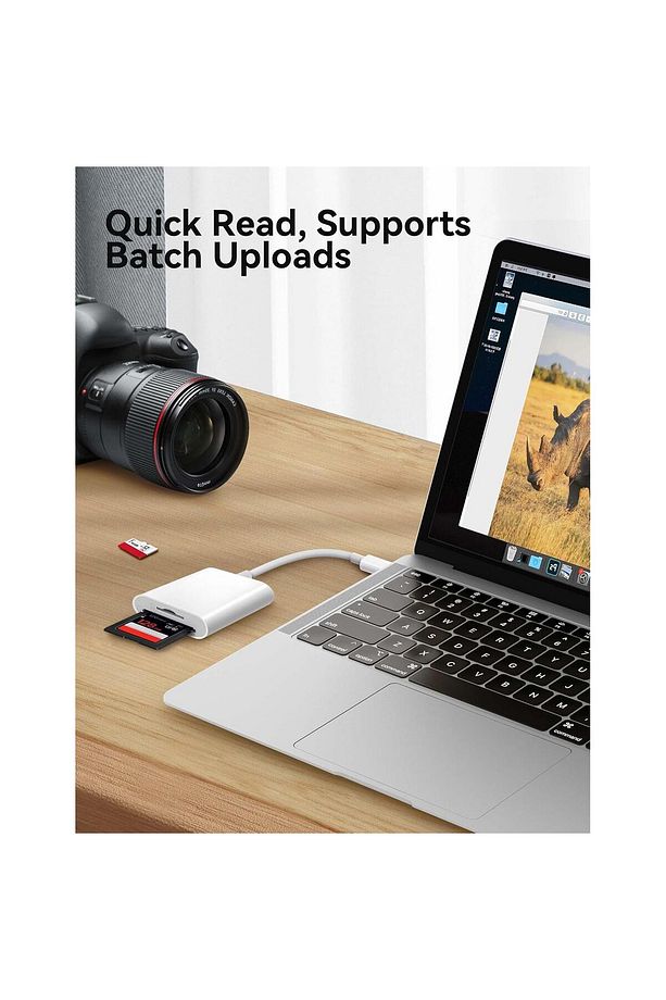 MT38 Android ve iPhone 15 ile Uyumlu Type-C Çevirici Adaptör Micro SD ve SD Kart Okuyucu - 3
