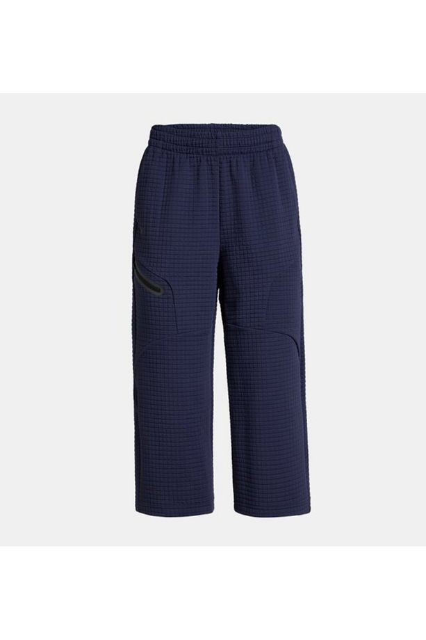 Kadın UA Unstoppable Fleece Grid Crop Eşofman Altı 1386492-410 - 5