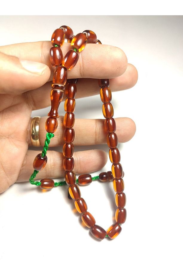 Muhammed Dabbas Usta Eseri Imzalı Mühürlü Sıkma Kehribar Sertifikalı No 4083 - 5