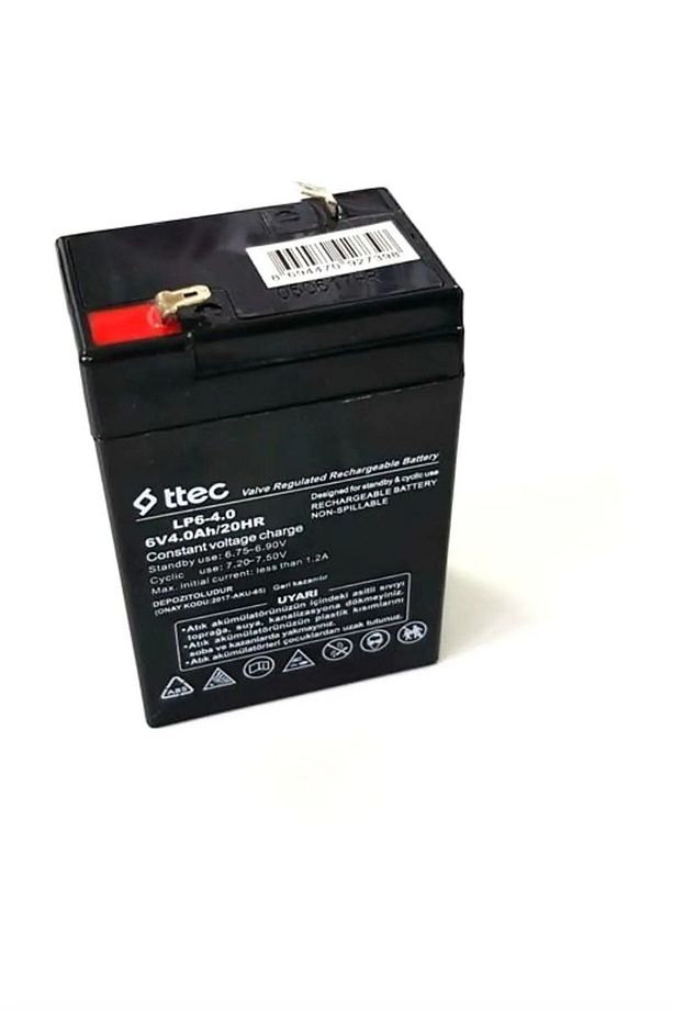 -ceta-6 Volt 4 Amper Akü ( 6 V 4 Ah ) Standart Akü ( Yeni Akü Ocak 2024 ) Akü 6v-4ah - 1