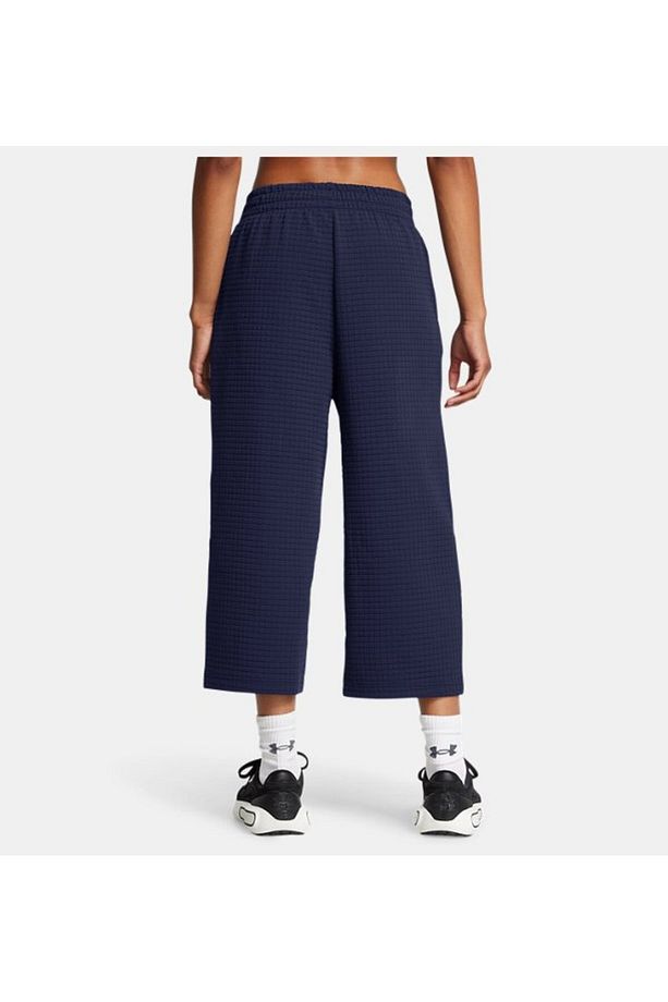 Kadın UA Unstoppable Fleece Grid Crop Eşofman Altı 1386492-410 - 2