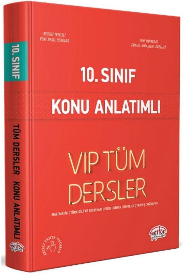 10. Sınıf Tüm Dersler Vip Konu Anlatımlı + Soru Bankası + Yaprak Test + 6 Fasiküllü Deneme 4 Lü Set - 2