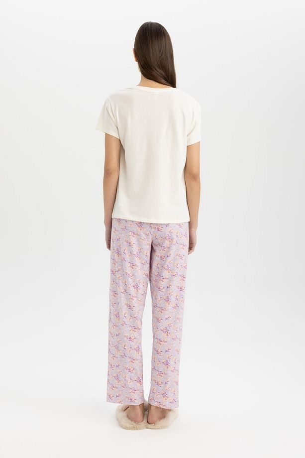 Fall In Love Pijama Takımı Regular Fit Kısa Kollu Üst Desenli Uzun Alt B6193ax24sp - 7