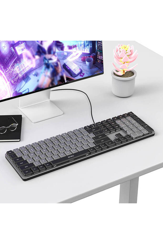 Kablolu Mekanik Klavye Wiwu KB-01 Ev&Ofis İçin Keyboard Klavye - 3